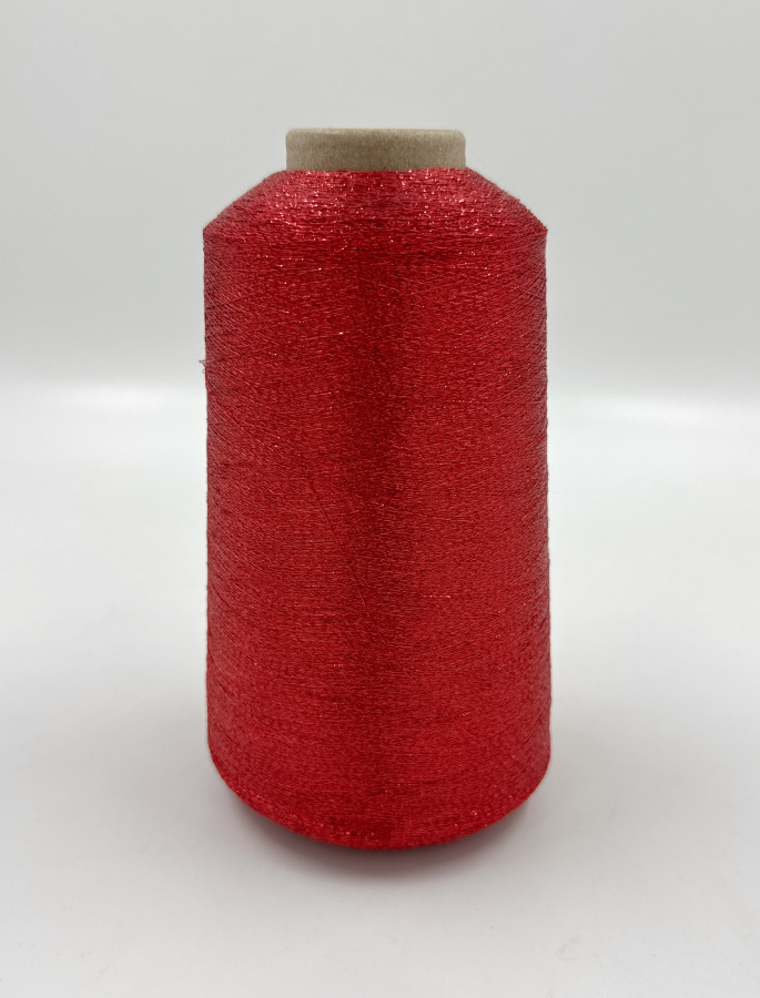 Пряжа Lurex, Italia, па, цвет красный, 100% па, цвет красный, Italia — фото пряжи Cozy Wool